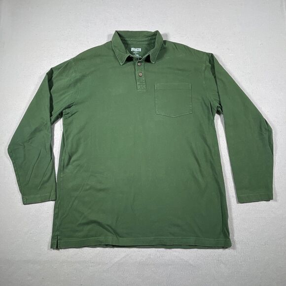 Duluth Trading Co Other - Duluth Trading Polo Shirt Mens Large Green Long Sleeve Pull Over Collared Casual